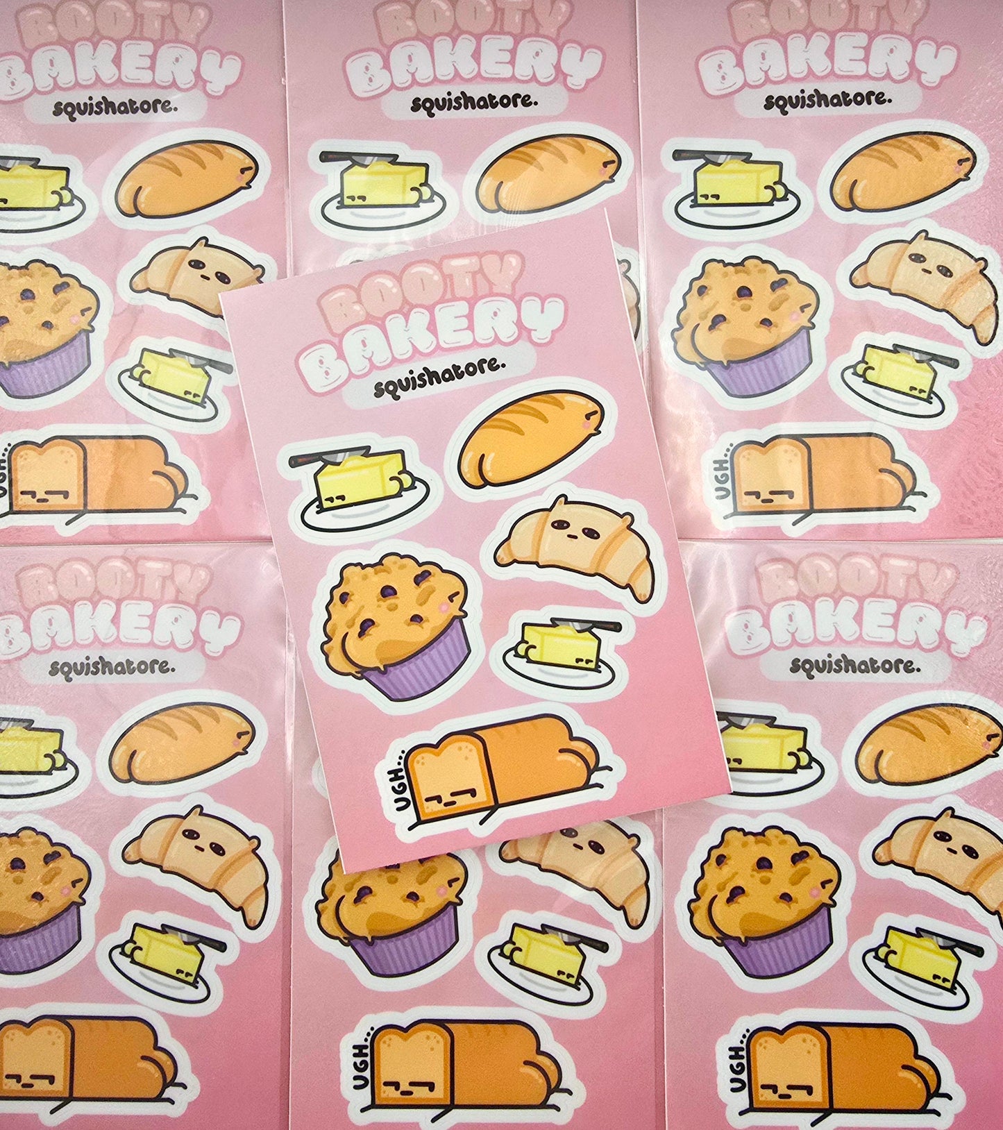Booty Bakery Sticker Sheet