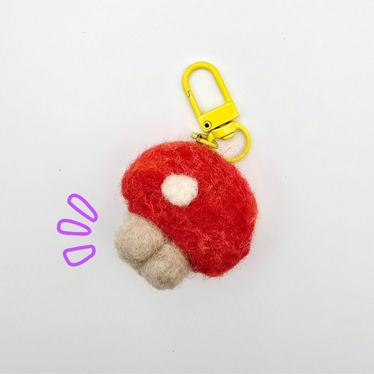 Red Felted Booty Mushroom