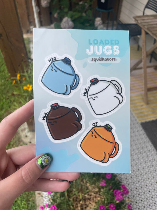 Loaded Jugs Sticker Sheet