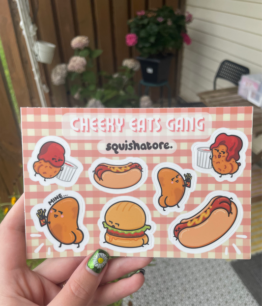 Cheeky Eats Gang Sticker Sheet