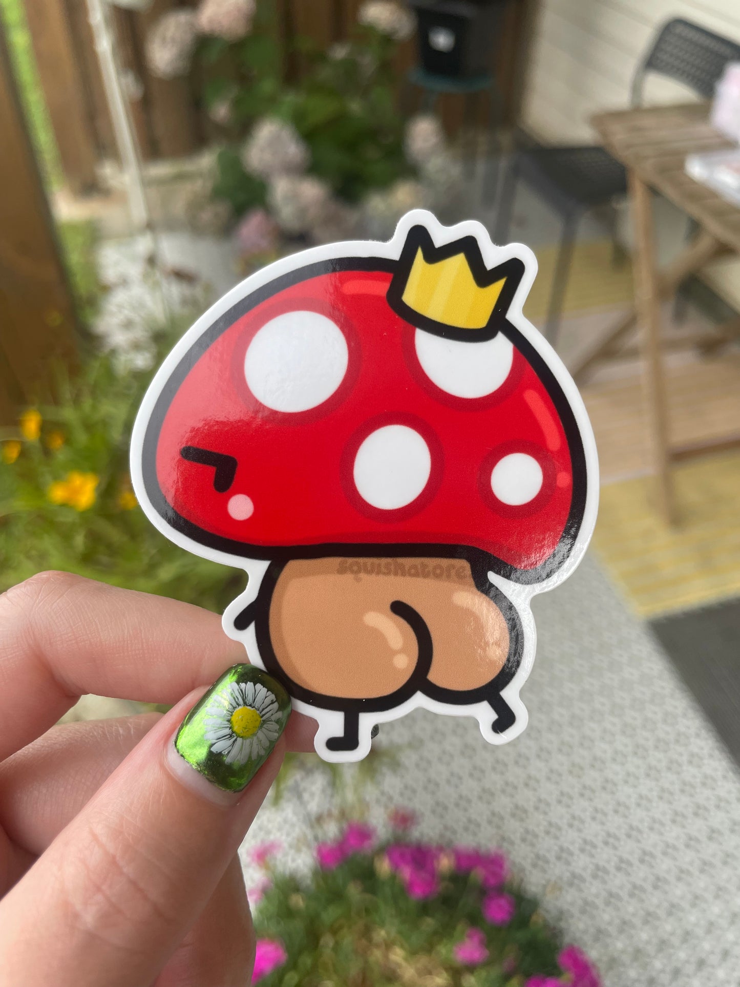 Bootyshroom Diecut Vinyl Sticker