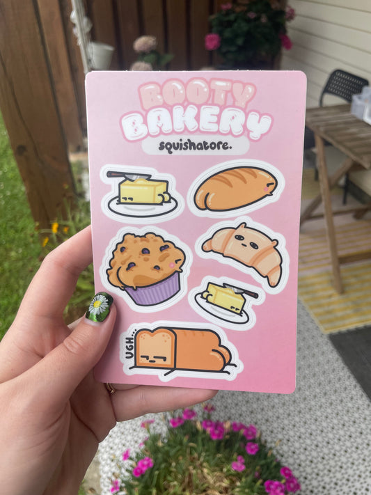 Booty Bakery Sticker Sheet